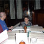 Tom DeBaun, the side of Jim Owen's head, Garrett Rush-Miller and the side of Eric Miller.