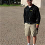 Darren examines the pavé near the National Gallery of Art