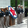 It was National Law Enforcement Officers Week so Honor Guards were in town from all over the US to stand post; this group is from Texas.