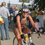 CCCer Phyllis O'Grady after crossing the line